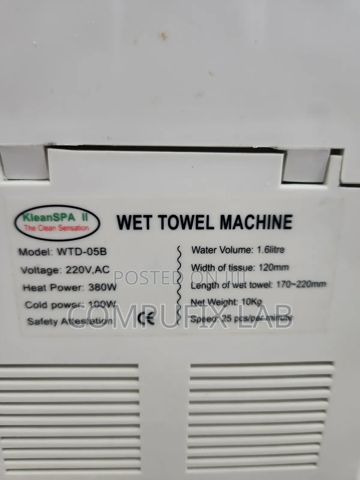 Wet Towel Machine