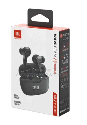 JBL Wave Beam Super Bass Bluetooth Earbuds Black
