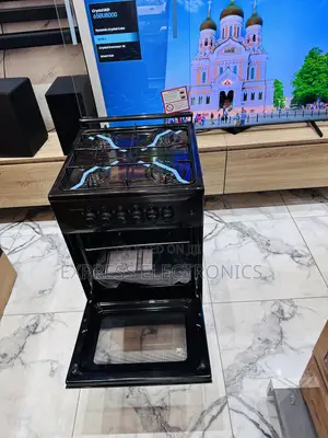 Spectacular Design Black Gas Cooker Oven 4burner 50/50