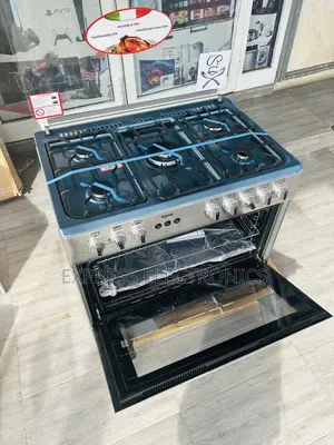 5burner 60/90 Gas Stove Ferre Grey Oven Rotisserie