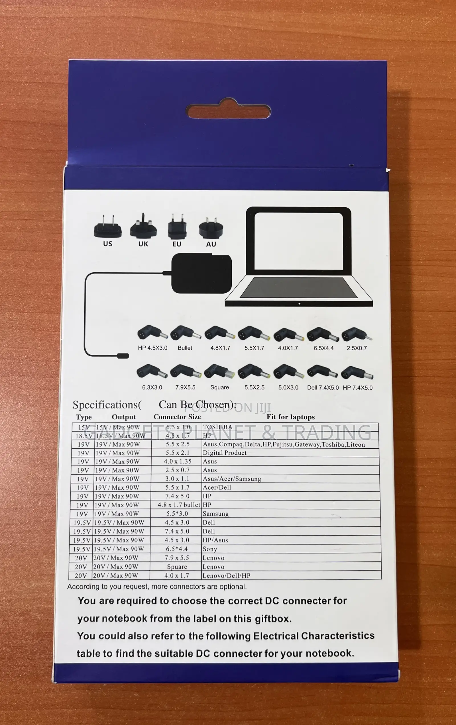90w Universal Charger for Laptop/Notebook With 15 Connector