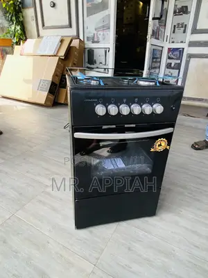 Lovely Designed Volcano 4 Gas Burner With Oven(Black).