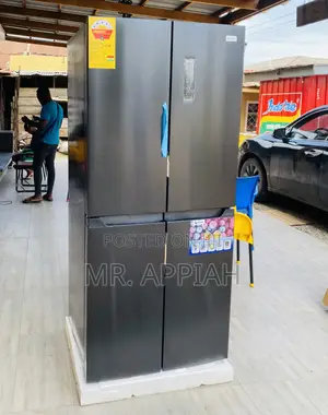 Durable Nasco Pf 550bss Side by Side Electric Fridge,Black.