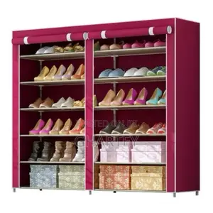 Foldable Double Shoe Stand Wine