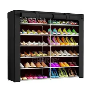 Double Shoe Racks Black