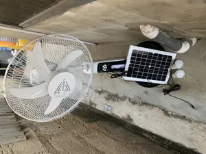 Rechargeable Speedy Standing Electric Fan(White).