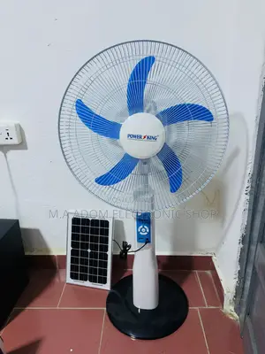 Elegantly Designed Power King Rechargeable Standing Fan.