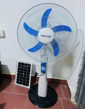 Fabulous Power King Rechargeable Fan With Solar Panel