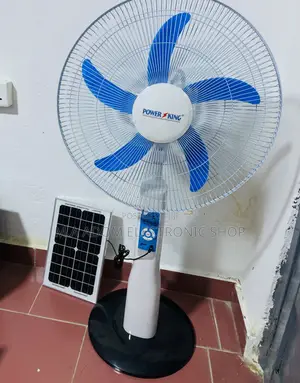 Energy Saving Power King Rechargeable Fan + Solar Panel.