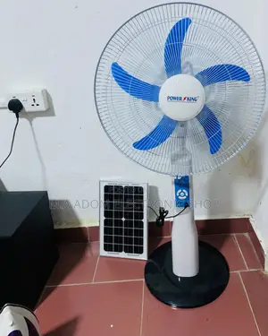 Shop Original Power King Rechargeable Fan With Solar Panel.