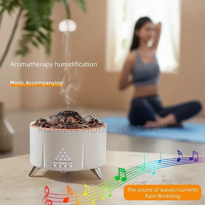 Jellyfish Volcano Bluetooth Flame Humidifier / Diffuser