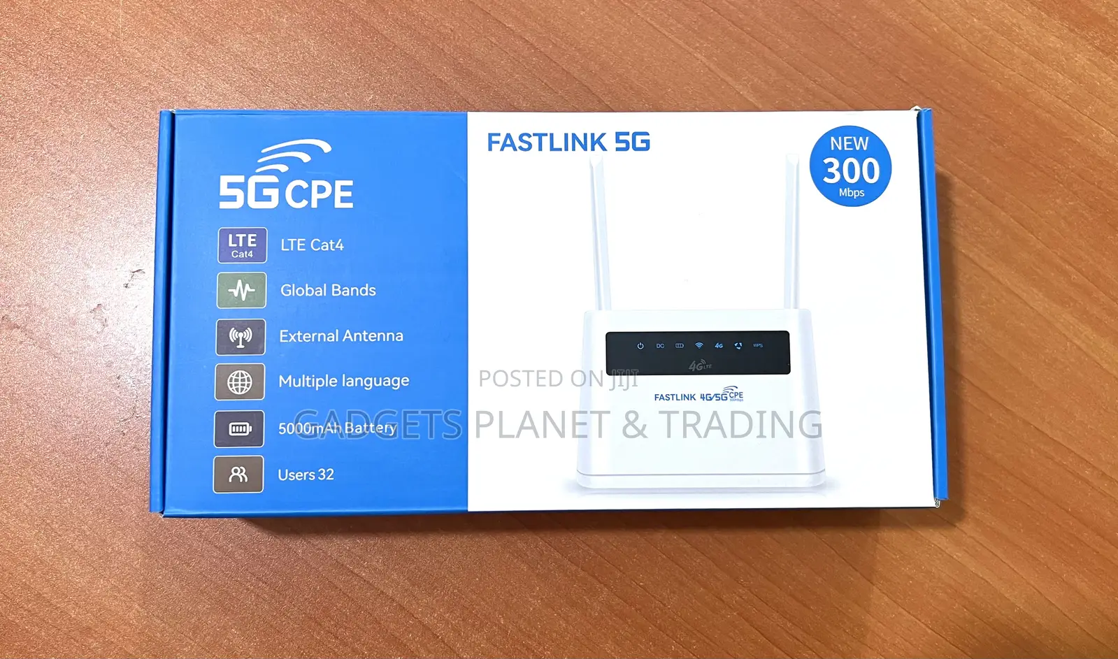 Fastlink LTE 4g/5g CPE Unified Rechargeable Router - 300mbps