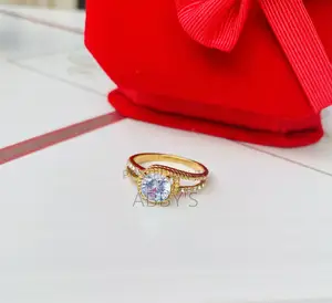 Quality Stainless Gold Engagement/Promise Ring