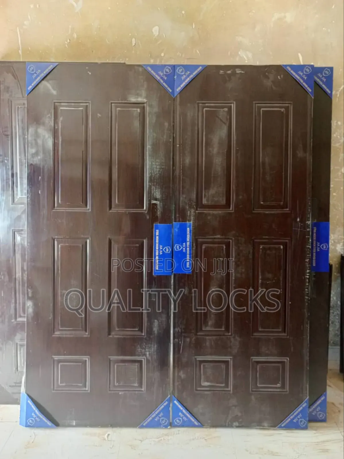 White, Brown and Black Wooden Doors