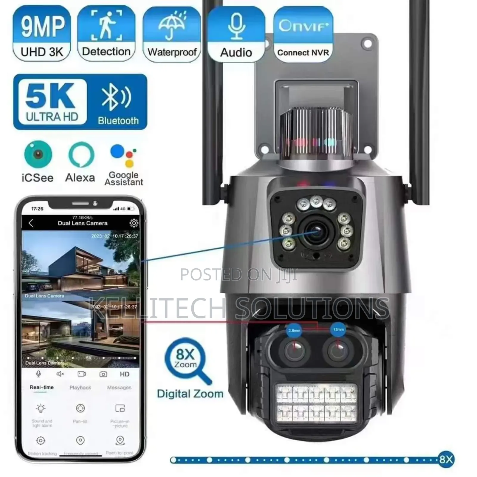 Smart FULL HD CCTV Camera. 2in1, Icsee App