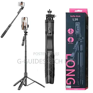L16 Long Selfie Stick With Tripod Stand and Bluetooth Selfie