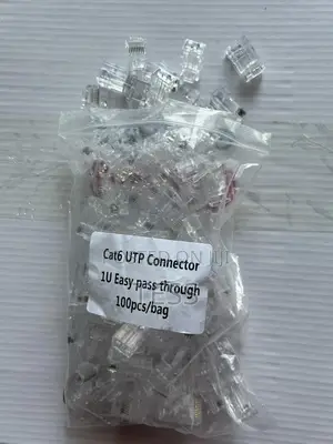 Pass Through RJ45 Connectors Cat6.