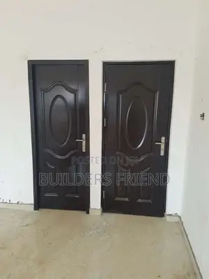 New Metal Plated Wooden Door+Metal Frame+Accessories Set