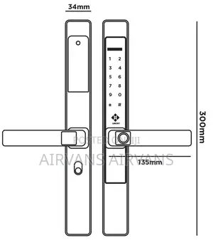 Smart Lock (Fingerprint,Keys,Passwordpo,App Open Remote)