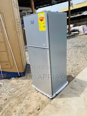 Top Freezer Nasco Double Door Electric Fridge(Gray).