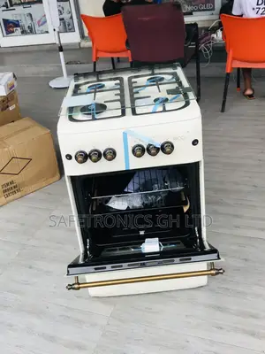50x50 Ricci 4 Gas Cooer Oven With Grill White Reliable 