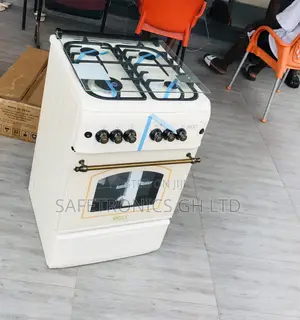 White Oven With Grill 50x50 4 Burner Gas Ricci