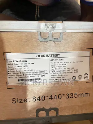 48v 200ah (10.24 Kwh) Lithium Ion Batteries