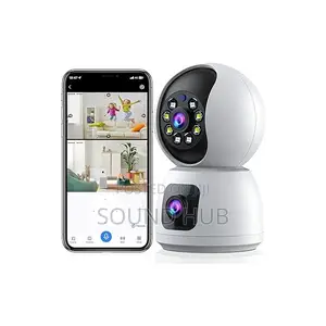 2MP+2MP Dual Lens Indoor Security Camera, Motion Tracking, W