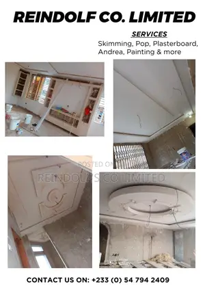 Plasterboard Ceiling Insulation/Partition/Wall Skimming/