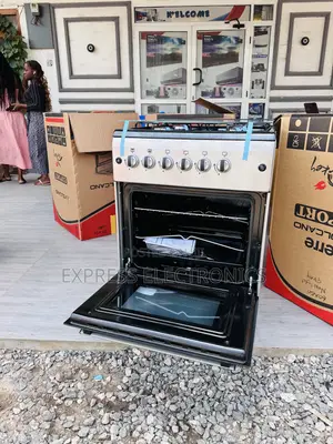 60/60 Gas Cooker Oven Rotisserie 4burner Grey Newline