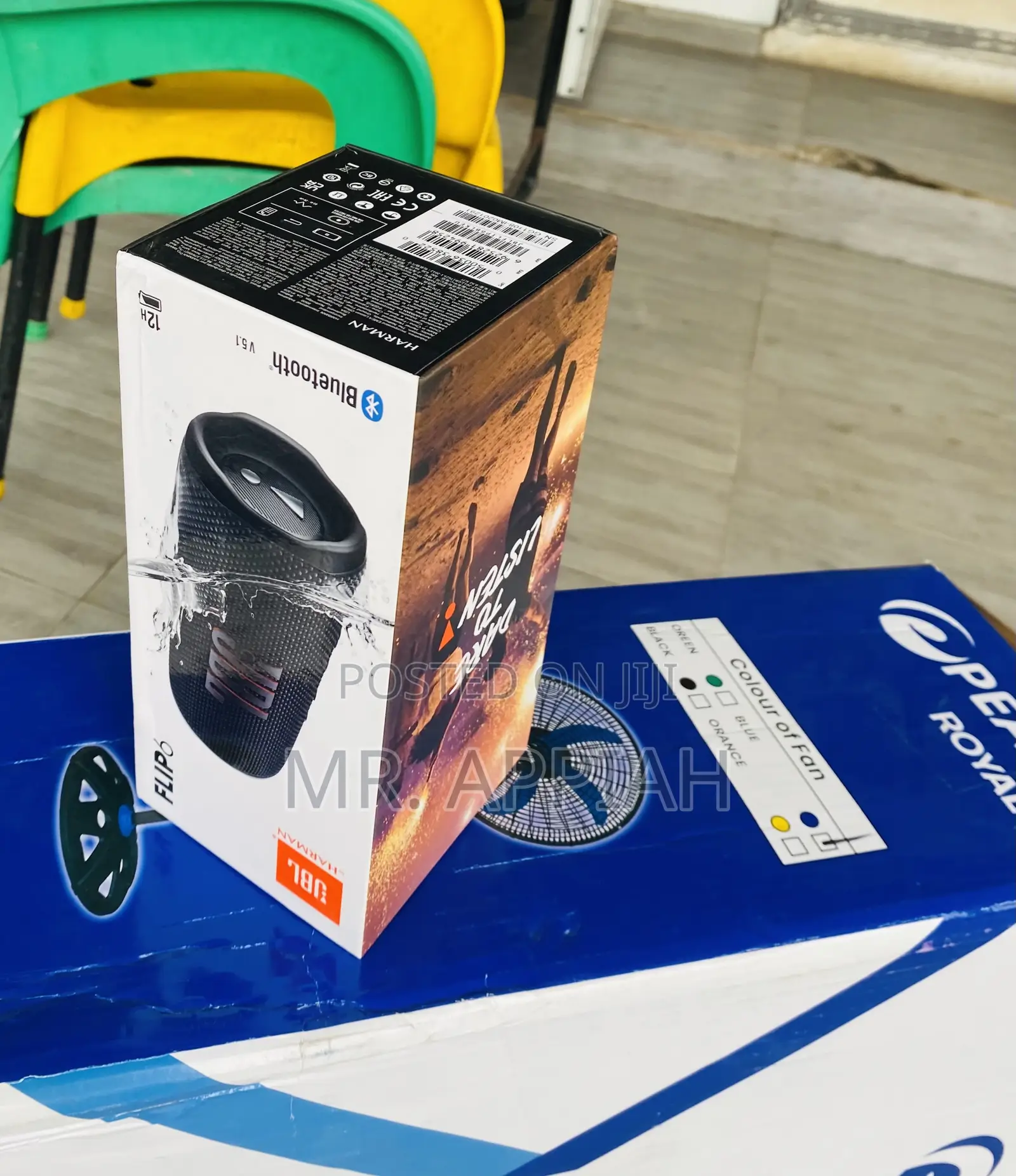 Quality JBL Flip 6 Wireless Bluetooth Speaker(Black).