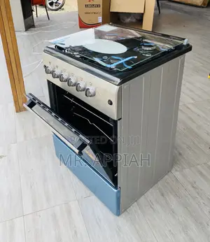 Durable Ferre 60x60 Oven and Grill 4 Gas Burner(Gray).