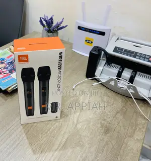 Original JBL Wireless Two Microphone System(Black).