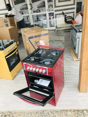 Oven With Grill Volcano Red 4 Gas Cooker 50by50 