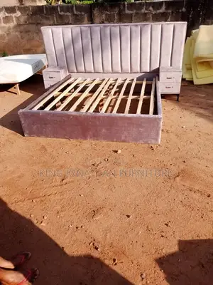 King Size Bed Frame and Side Drawer