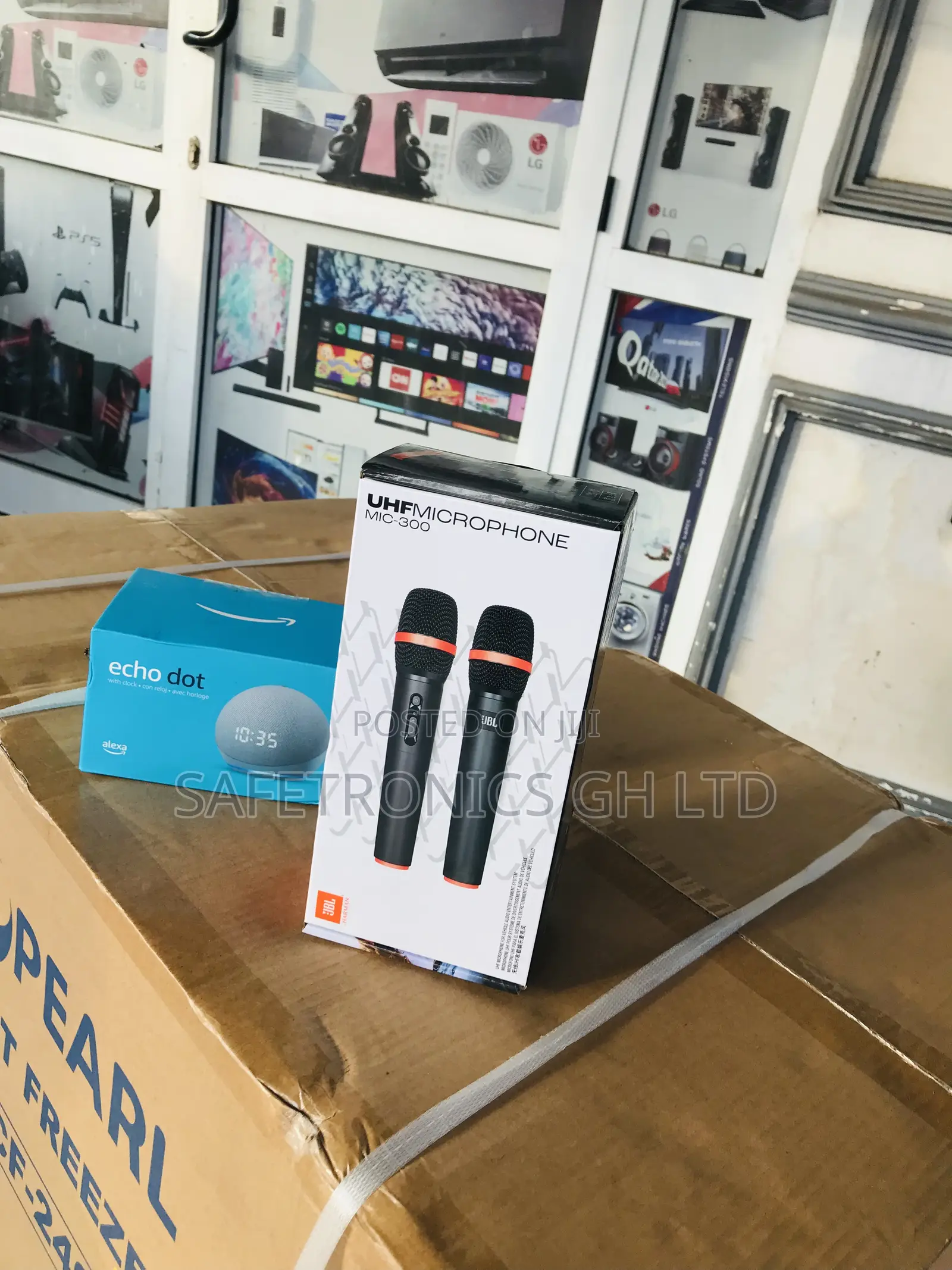 Original Black Wireless 2 Set UHF Mic JBL Microphone 
