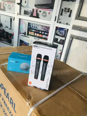 Original Black Wireless 2 Set UHF Mic JBL Microphone 