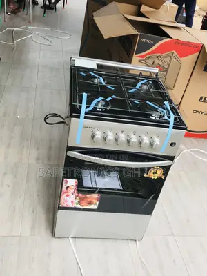 Oven With Grill Glass Lid 4 Burner Gas Volcano Gray 50by50 