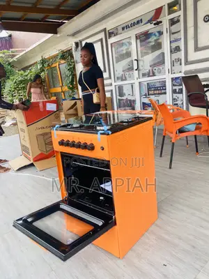 Durable Volcano 50x50 Gas Oven 4 Burner(Orange).