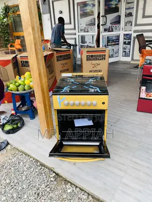 Sealed in Box Volcano 50x50 Gas Oven 4 Burner(Gold).