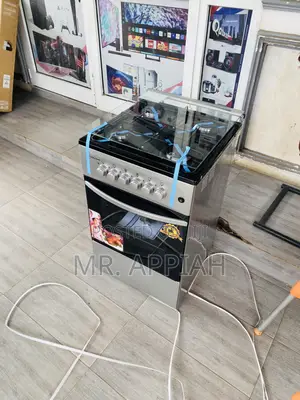 Elegantly Designed Volcano 50x50 Gas Oven 4 Burner(Gray).