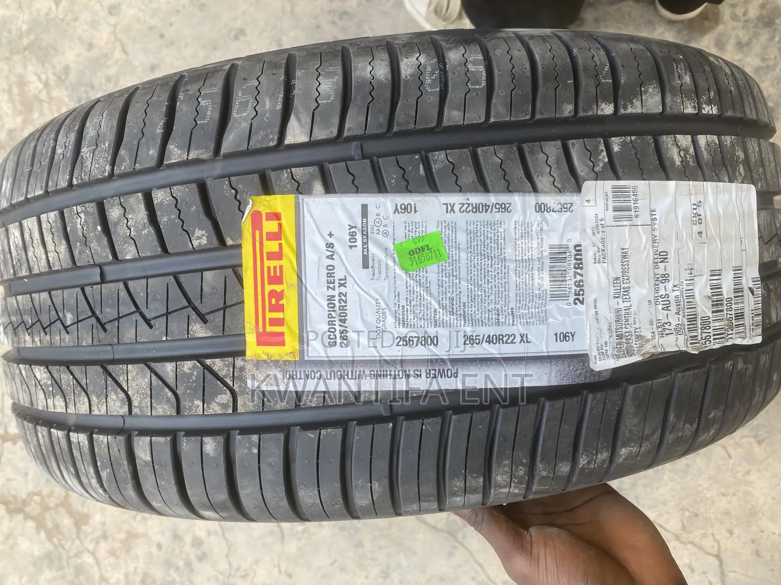265/40r22 Pirelli , Continental, Michelin, Dunlop