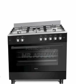 Affordable Ferre 60x90 Ions 5 Gas Burner With Oven(Black).