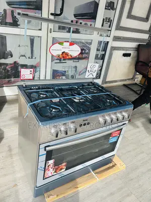 5burner 60/90 Oven Rotisserie Ferre Grey Color