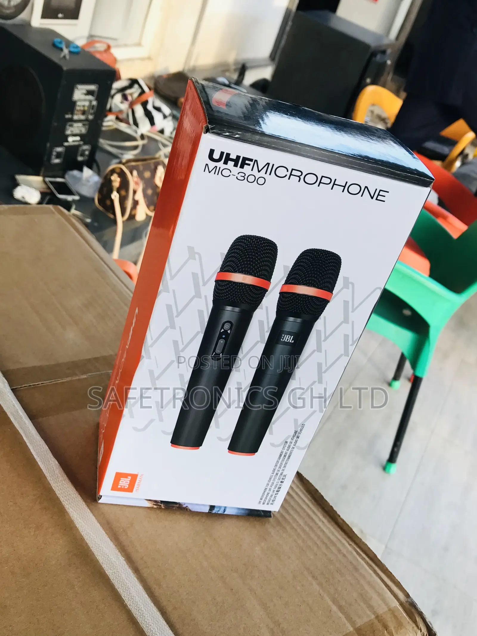 Authentic Black JBL 2 Set UHF Mic Bluetooth Microphone 