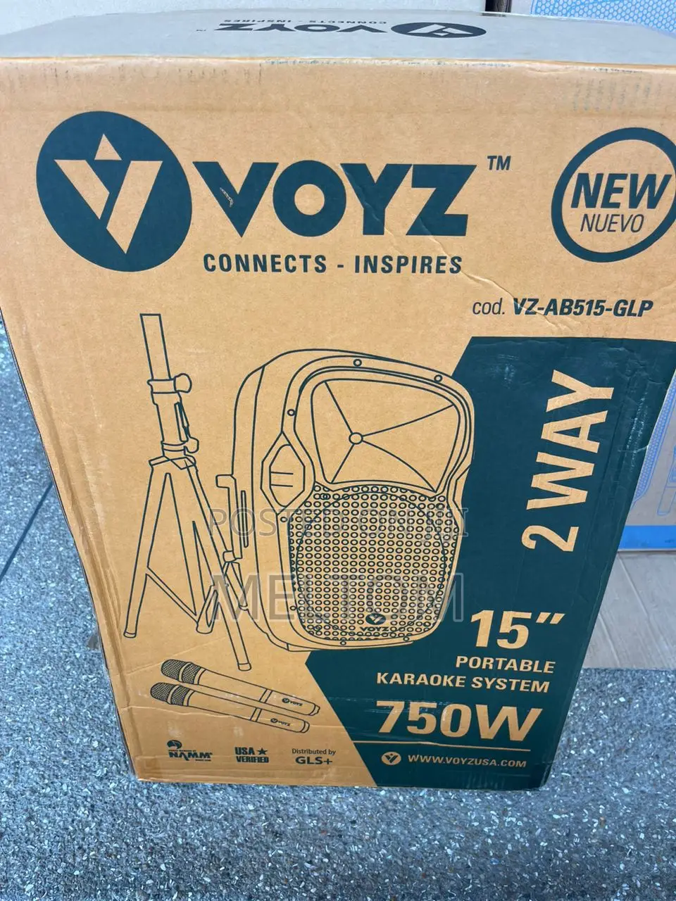 Voys 15inches Rechargeable Speaker 750W