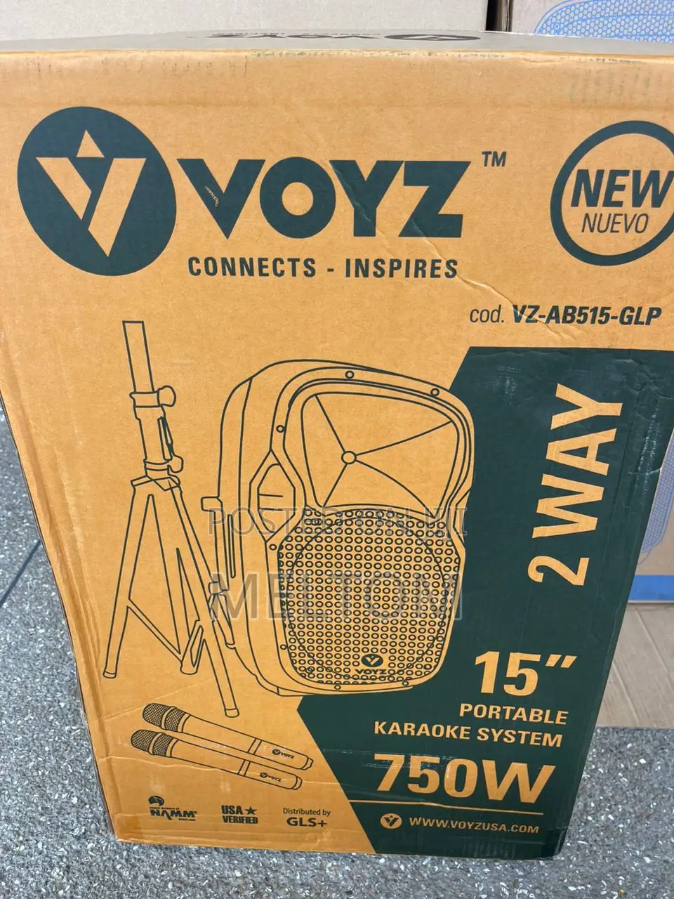 Voys 15inches Rechargeable Speaker 750W