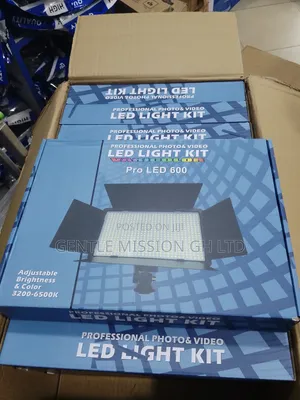 Pro LED 600 Video Light Kit With Batteries