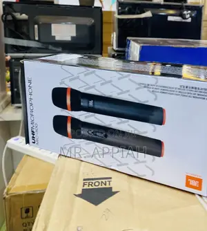 Elegantly Designed JBL Wireless Two Microphone Set.