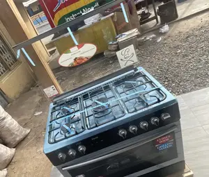 Brand New Ferre 60x90 Ions 5 Gas Burner With Oven(Black).